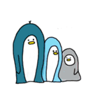 colorful penguins.（個別スタンプ：1）