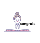 Yoga Fly Girls(Eng)（個別スタンプ：40）