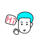 a cute boy want to be a sweet boy（個別スタンプ：1）