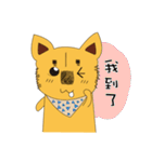 Lang dogs - A B (language papers)2（個別スタンプ：1）