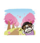 ブルドック サーファー（個別スタンプ：34）