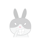 I see the rabbit his name is MIAN CHA GE（個別スタンプ：2）