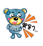 Friendly blue bear（個別スタンプ：40）