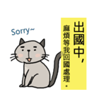 Sonca Cat on a trip（個別スタンプ：7）