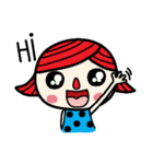 Little red nose girl（個別スタンプ：1）