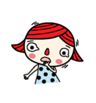 Little red nose girl（個別スタンプ：5）