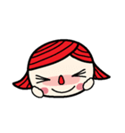 Little red nose girl（個別スタンプ：7）