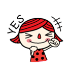 Little red nose girl（個別スタンプ：11）