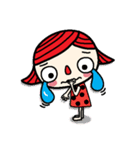 Little red nose girl（個別スタンプ：14）