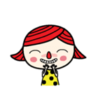 Little red nose girl（個別スタンプ：17）