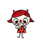 Little red nose girl（個別スタンプ：18）