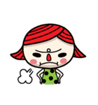 Little red nose girl（個別スタンプ：19）