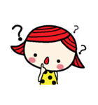 Little red nose girl（個別スタンプ：21）