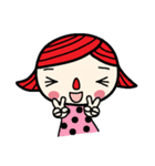 Little red nose girl（個別スタンプ：23）