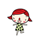 Little red nose girl（個別スタンプ：34）