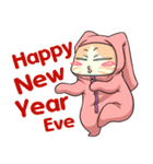 CatRabbit : New Year（個別スタンプ：1）