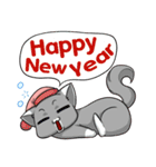 CatRabbit : New Year（個別スタンプ：40）