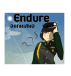 lady Police/Soldier  thailand v.Eng/thai（個別スタンプ：16）