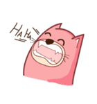 Pink Fat Cat（個別スタンプ：21）