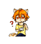 Animal ears of boys（個別スタンプ：14）