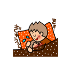 オレンジちゃんとブラウンくん カップル3（個別スタンプ：38）