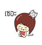 Cute girl and cat（個別スタンプ：20）