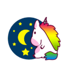 Unicorn Cartoon Fantasy Rainbow Set（個別スタンプ：16）