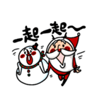 Santa claus X Snow man（個別スタンプ：36）