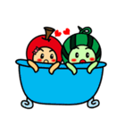 Watermelon guy ＆ Apple Lady-Dating（個別スタンプ：15）