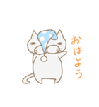 白いでぶ猫さん（個別スタンプ：1）