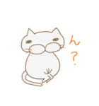 白いでぶ猫さん（個別スタンプ：22）