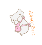 白いでぶ猫さん（個別スタンプ：24）