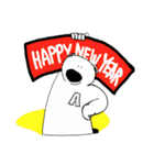 HAPPY NEW YEAR-Andy Bear(chinese)（個別スタンプ：1）