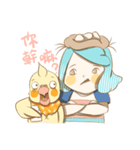 Bird eggs girl with bird（個別スタンプ：5）