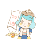 Bird eggs girl with bird（個別スタンプ：7）