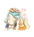 Bird eggs girl with bird（個別スタンプ：32）