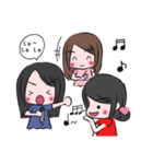 Girl and friend's  happy life(Chinese)（個別スタンプ：36）