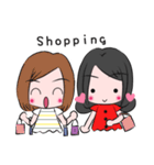 Girl and friend's  happy life(Chinese)（個別スタンプ：38）