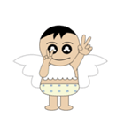 Funny Baby Angel（個別スタンプ：6）