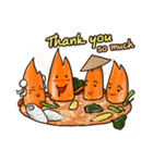 Happy to be "Thai food" (Worldwide)（個別スタンプ：40）