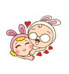 Home Sweet Home - Lovely dad ＆ mom bunny（個別スタンプ：17）