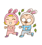 Home Sweet Home - Lovely dad ＆ mom bunny（個別スタンプ：20）