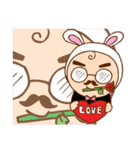 Home Sweet Home - Lovely dad ＆ mom bunny（個別スタンプ：32）