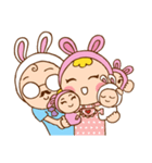 Home Sweet Home - Lovely dad ＆ mom bunny（個別スタンプ：36）