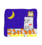 くれよんロボット（個別スタンプ：3）