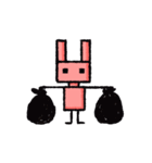 ピンクのうさぎ型ロボット「ロボうさ」（個別スタンプ：19）