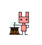 ピンクのうさぎ型ロボット「ロボうさ」（個別スタンプ：21）