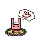 ピンクのうさぎ型ロボット「ロボうさ」（個別スタンプ：23）