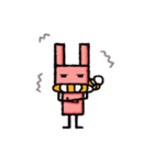 ピンクのうさぎ型ロボット「ロボうさ」（個別スタンプ：38）