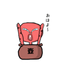 たこ壺タコ（ときどきイカ）（個別スタンプ：19）